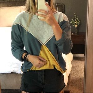 Tri-color Block Long Sleeve